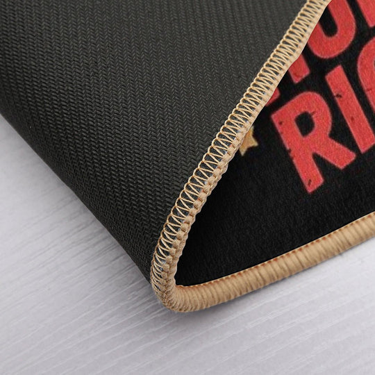 Cute Stars And Stripes And Human Rights Funny 4th Of July  High-Traffic Bath Mat