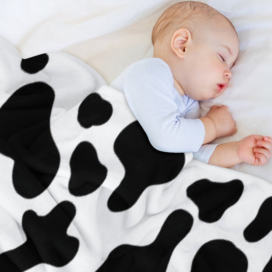 Cow Print All-season Throw Blanket