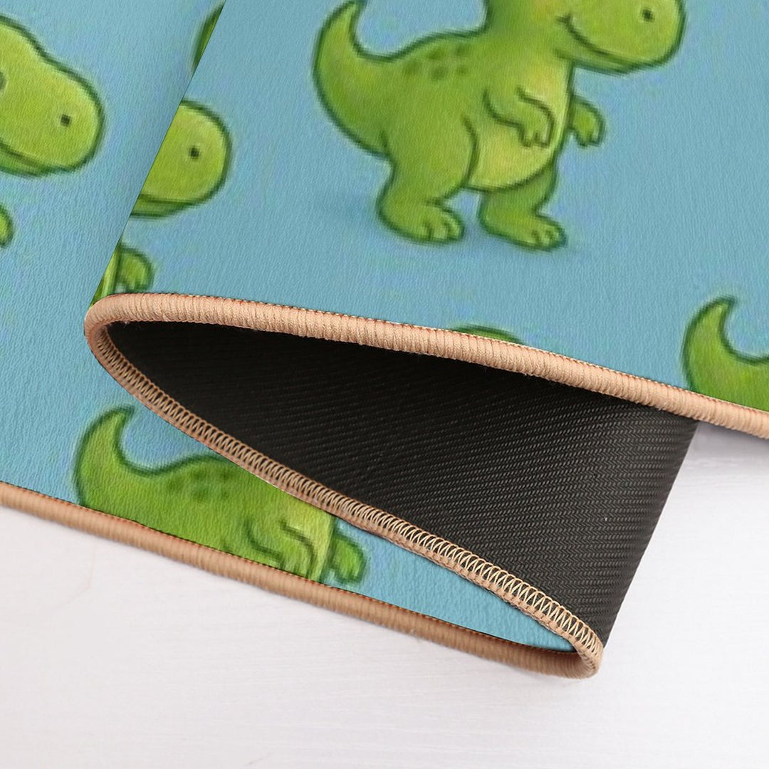 Green Dino  Easy To Clean Bath Mat