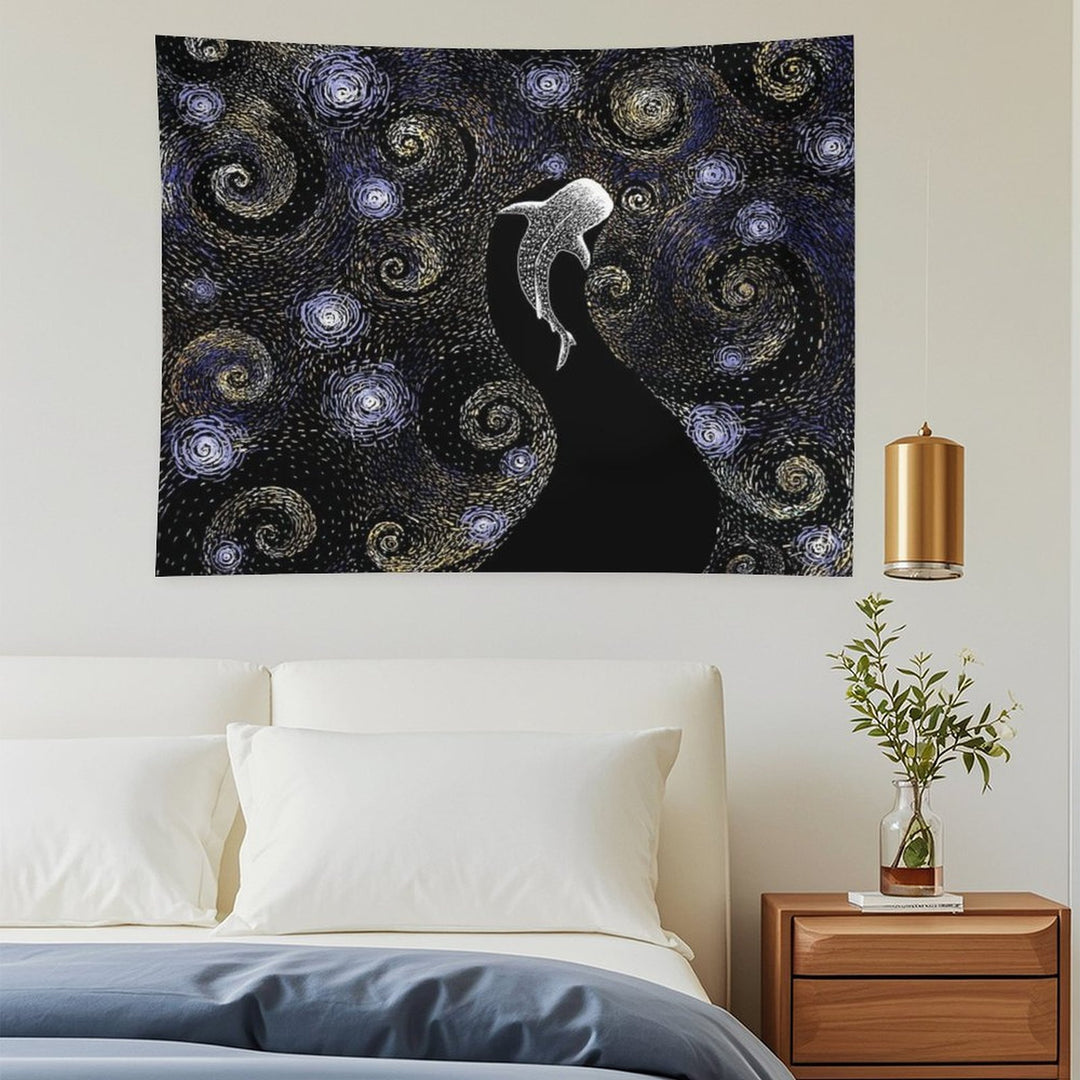 Star Eater in Van Gogh Style - COLORED Tapestry