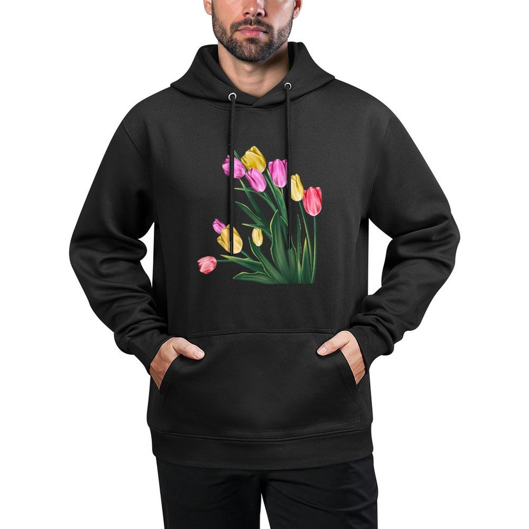 Wonderful Lovely Nature Spring Tulips Flower Plant Gardening Shrink-Resistant Hoodie