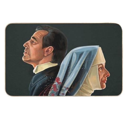 Claes Bang Dracula Painting  Dirt-Trapping Bath Mat