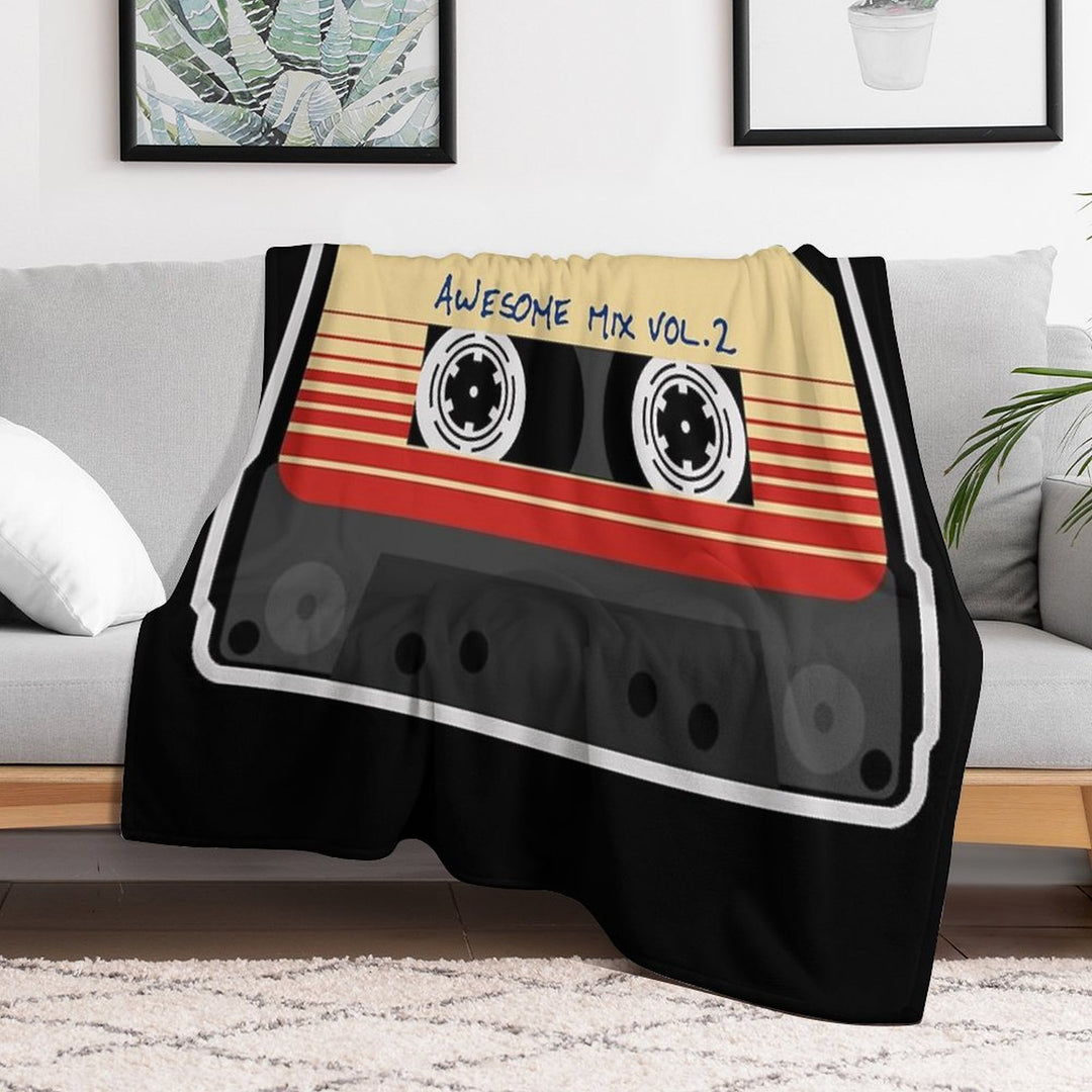 Awesome, Mixtape Vol 2, Cassette, Retro, Comfort Throw Blanket