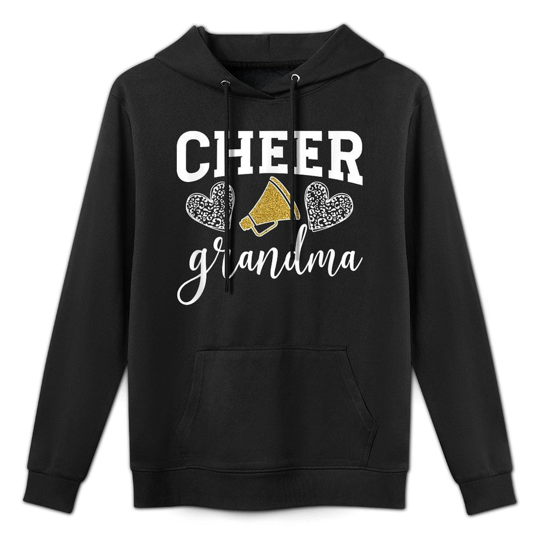 Cheer Grandma Hearts Cheerleading Grandmother Durable Construction Hoodie