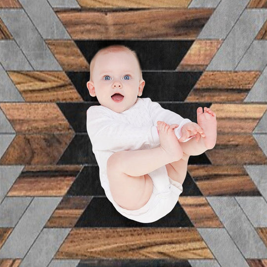 Urban Tribal Pattern No.6 - Aztec - Concrete And Wood Versatility Throw Blanket