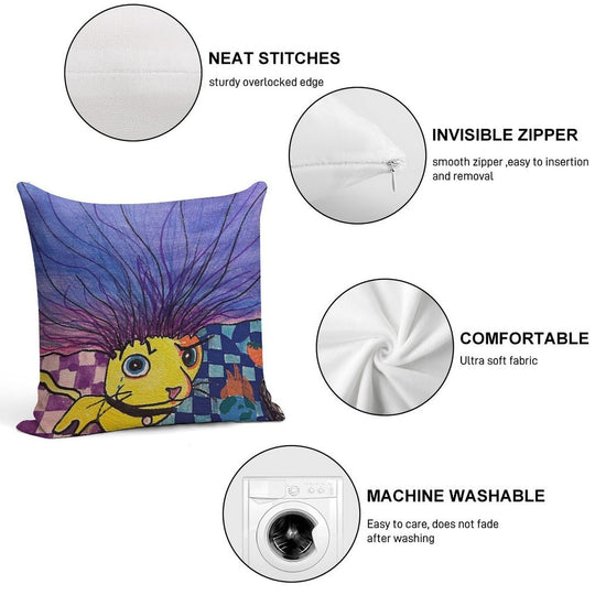 Bartholomeow Soft Multiple Sizes Throw Pillow