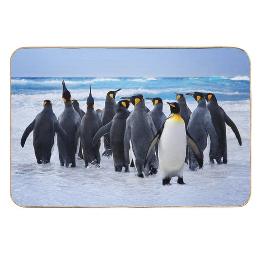 Penguin Family  Rapid-Drying Bath Mat