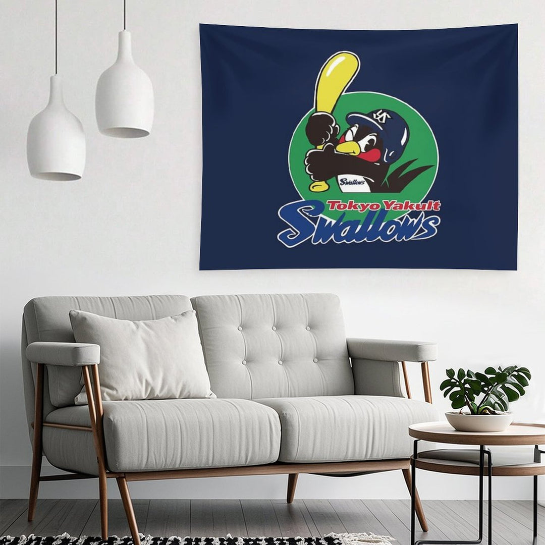 Tokyo Yakult Swallows Logo Tapestry