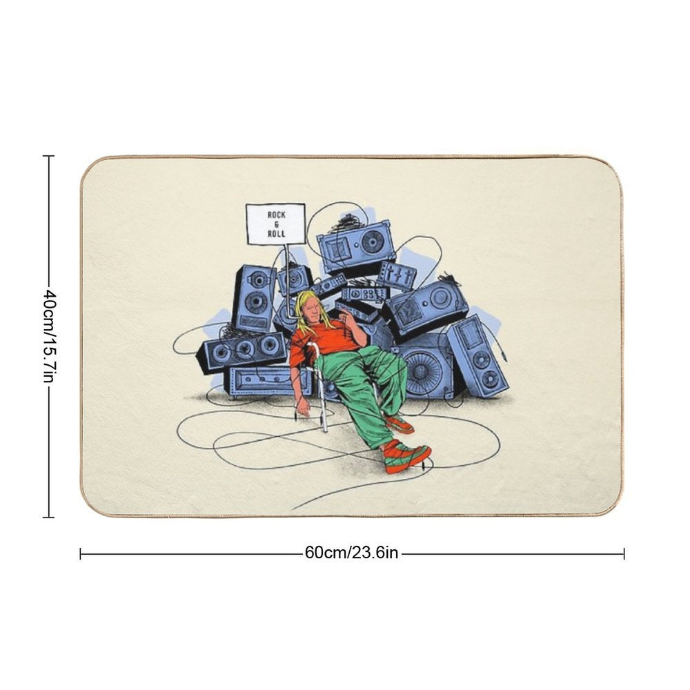 Rock&roll Durable Bath Mat