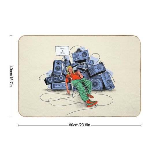 Rock&roll Durable Bath Mat