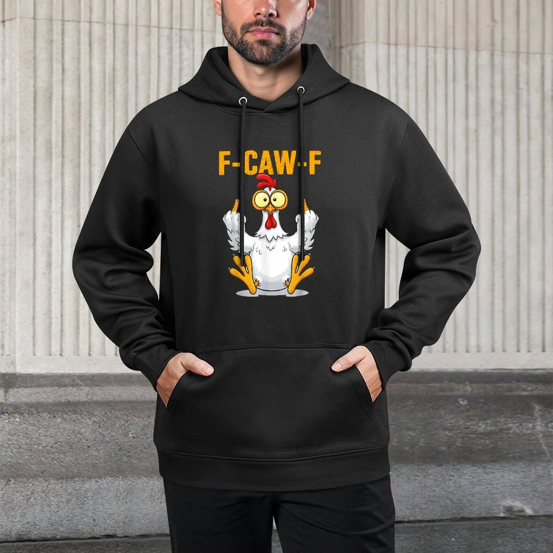 F-Caw-F Funny Chicken Humor Quote Rooster Meme Pilling-Resistant Hoodie