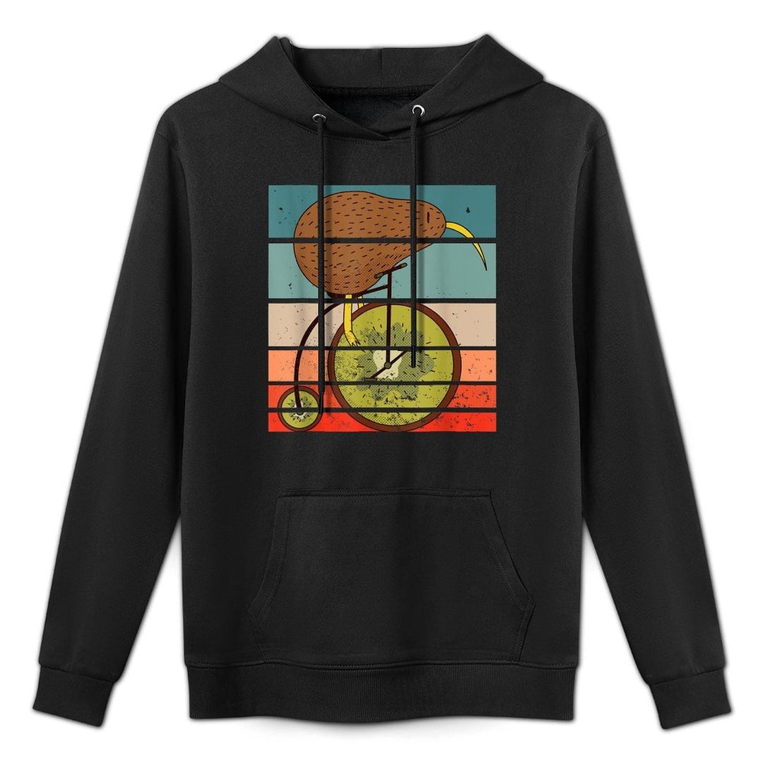 Kiwi Bird Bicycle Driving Cyclist Cycling Gift Breathable Fabric Hoodie