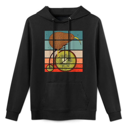 Kiwi Bird Bicycle Driving Cyclist Cycling Gift Breathable Fabric Hoodie