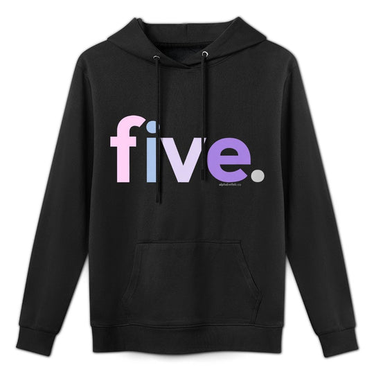 Kids 5th Birthday Girl 5 Five  Age 5 Year Old Party Ideas Unisex Design Hoodie