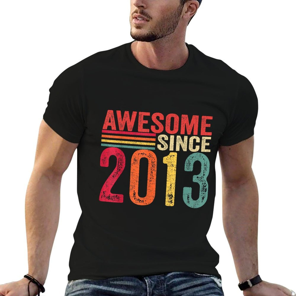 Awesome Since 2013 9th Birthday Retro  Lightweight T-Shirt