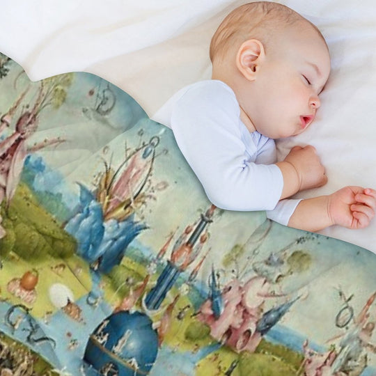 The Garden of Earthly Delights Full Image Multi-functional Throw Blanket