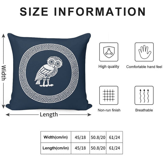 Owl of Athena Soft Warmth Comfort Throw Pillow