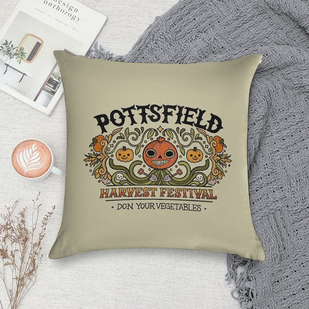 Pottsfield Harvest Festival Soft Fade-Resistant Throw Pillow