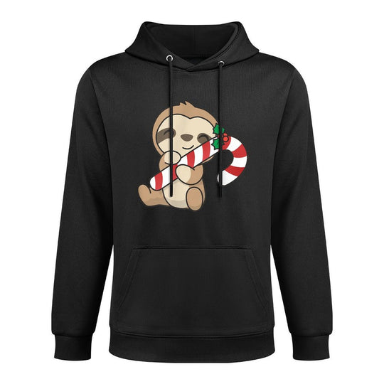 Sloth Christmas Candy Cane Cute Sloth All-Day Comfort Hoodie
