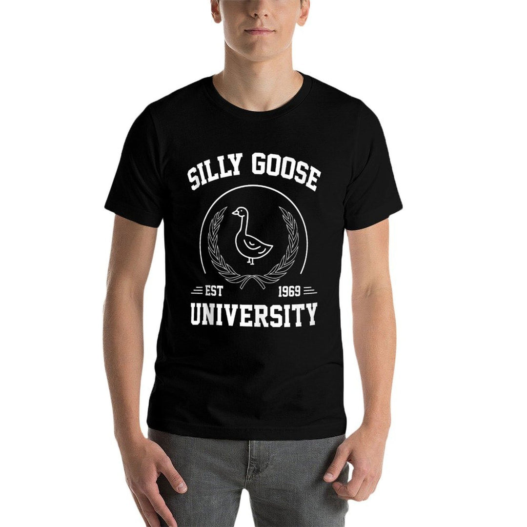 Silly Goose University Mens Womens Silly Goose Meme Costume  Slim-fit Cut T-Shirt