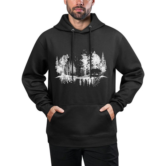 Trees Reflection Wildlife Nature Animal Bear Outdoor Forest Kangaroo Pocket Hoodie
