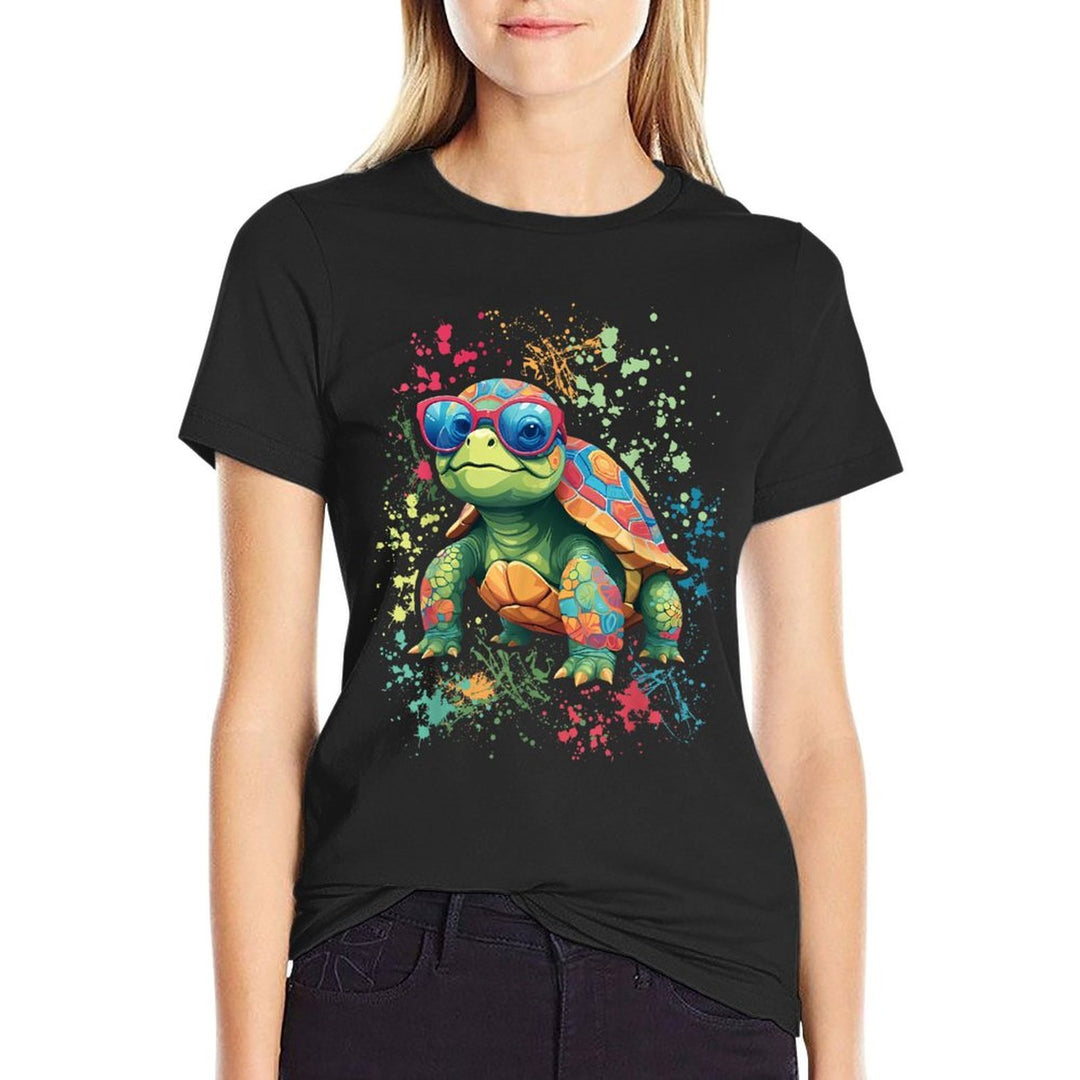 Turtle Colorful Turtle Outfit Mens Turtle Lover Turtle  Odor-resistant T-Shirt