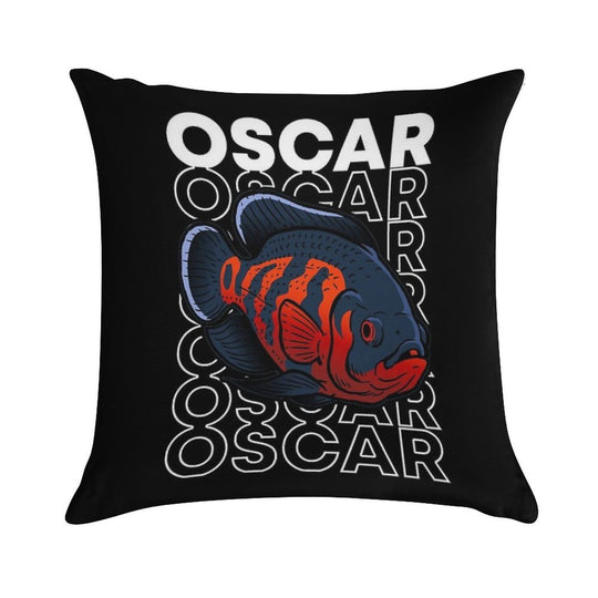 Oscar Fish 80's Monster Fish Keeper Soft Hidden Zipper Throw Pillow