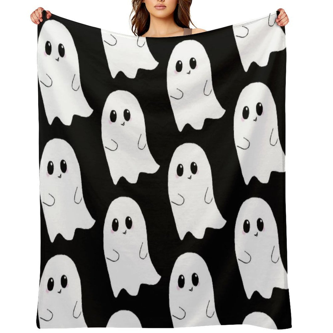Cute Ghost Wrinkle-free Throw Blanket