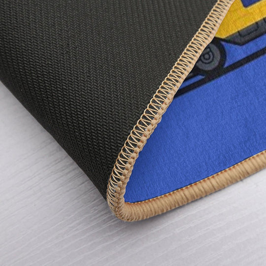 VIRM Blue Double Decker Train Side Netherlands Durable Bath Mat