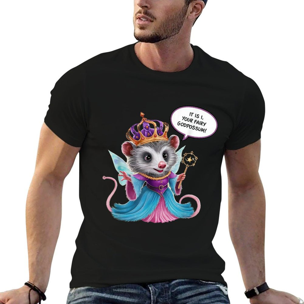 It Is I Your Fairy Godpossum Possum Meme Fairy Possum  Oversized Silhouette T-Shirt