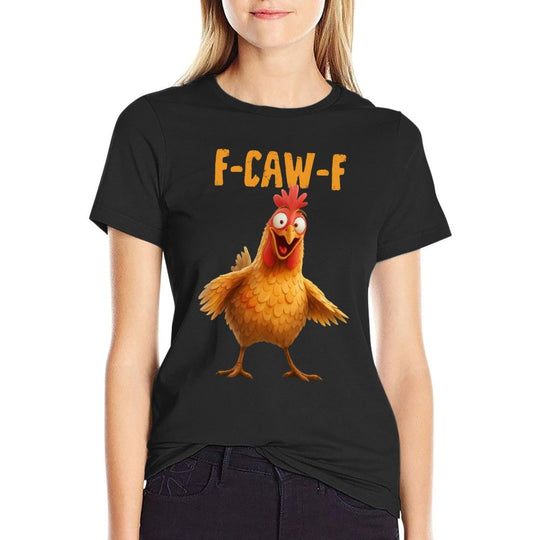F-Caw-F Chicken Funny Adult Humor Rooster Meme  Soft T-Shirt