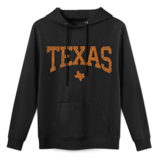Texas T Women Men Kids Texas State Map Distressed Durable Construction Hoodie