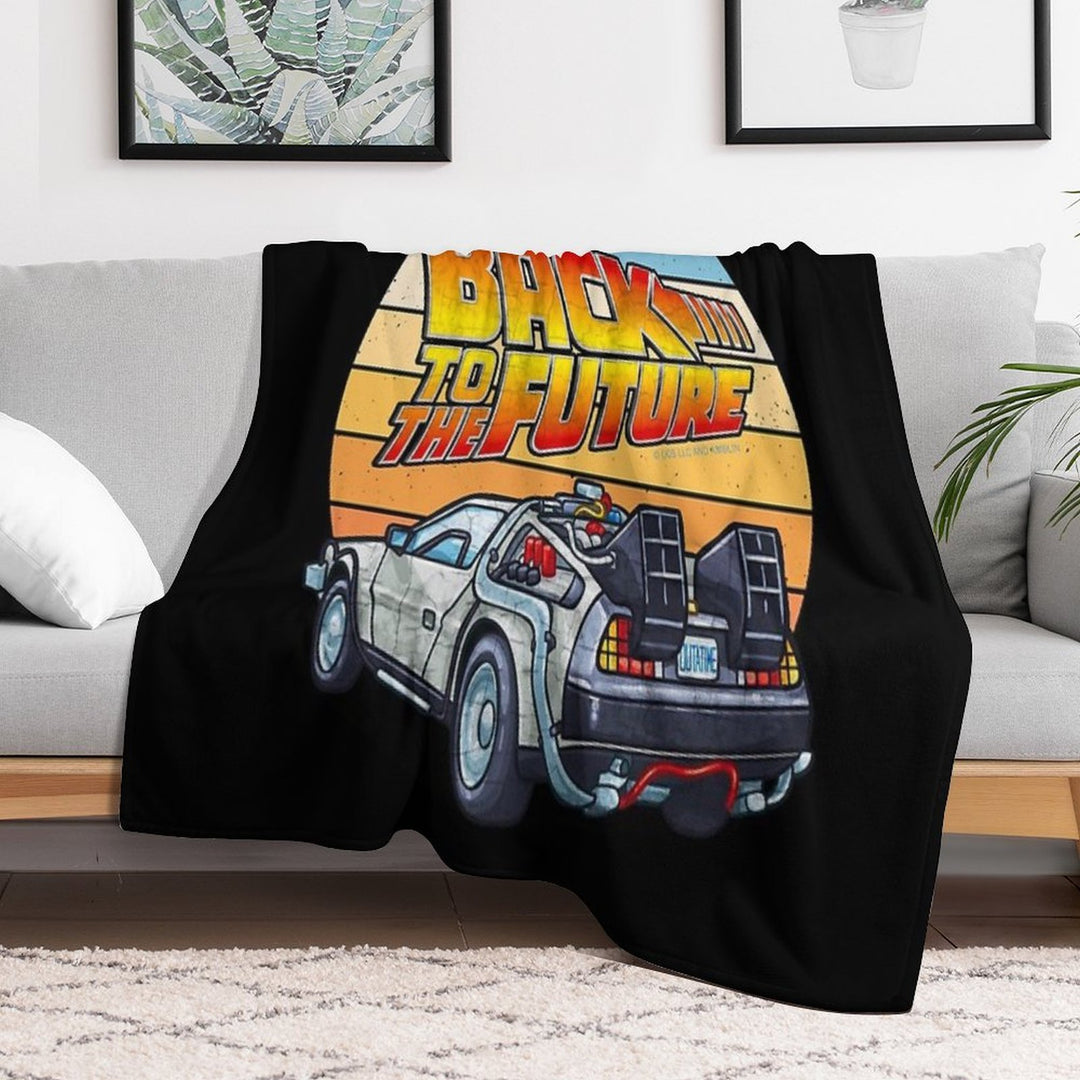 Back to The Future - DMC DeLorean Sustainable Throw Blanket