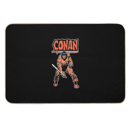 Fantasy T-ShirtThe Barbarian V.2 T-Shirt_by OniSide_  Easy Maintenance Bath Mat
