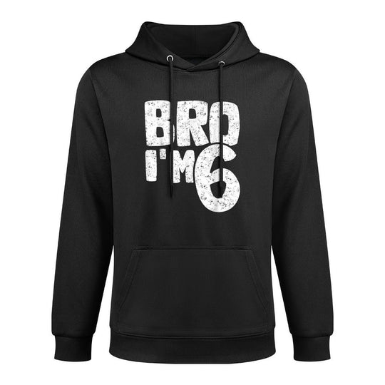 Bro I'm 6 It's My 6th Birthday 6 Year Old Birthday Shape Retention Hoodie