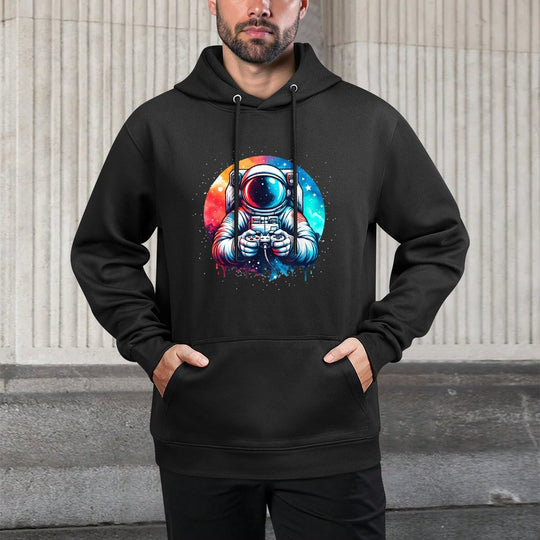 Funny Astronaut Space Gaming Planet Science Solar System Casual Wear Hoodie