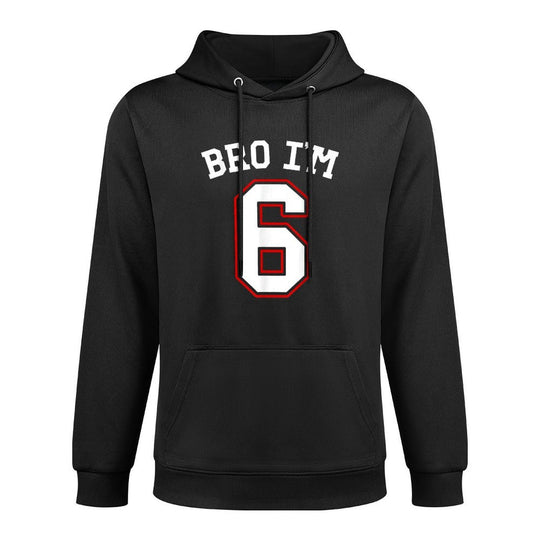 Bro I'm 6 Years Old, Sixth Birthday 6th Birthday Relaxed Fit Hoodie