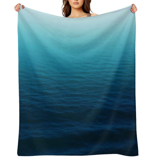 Deep Blue Easy Care Throw Blanket