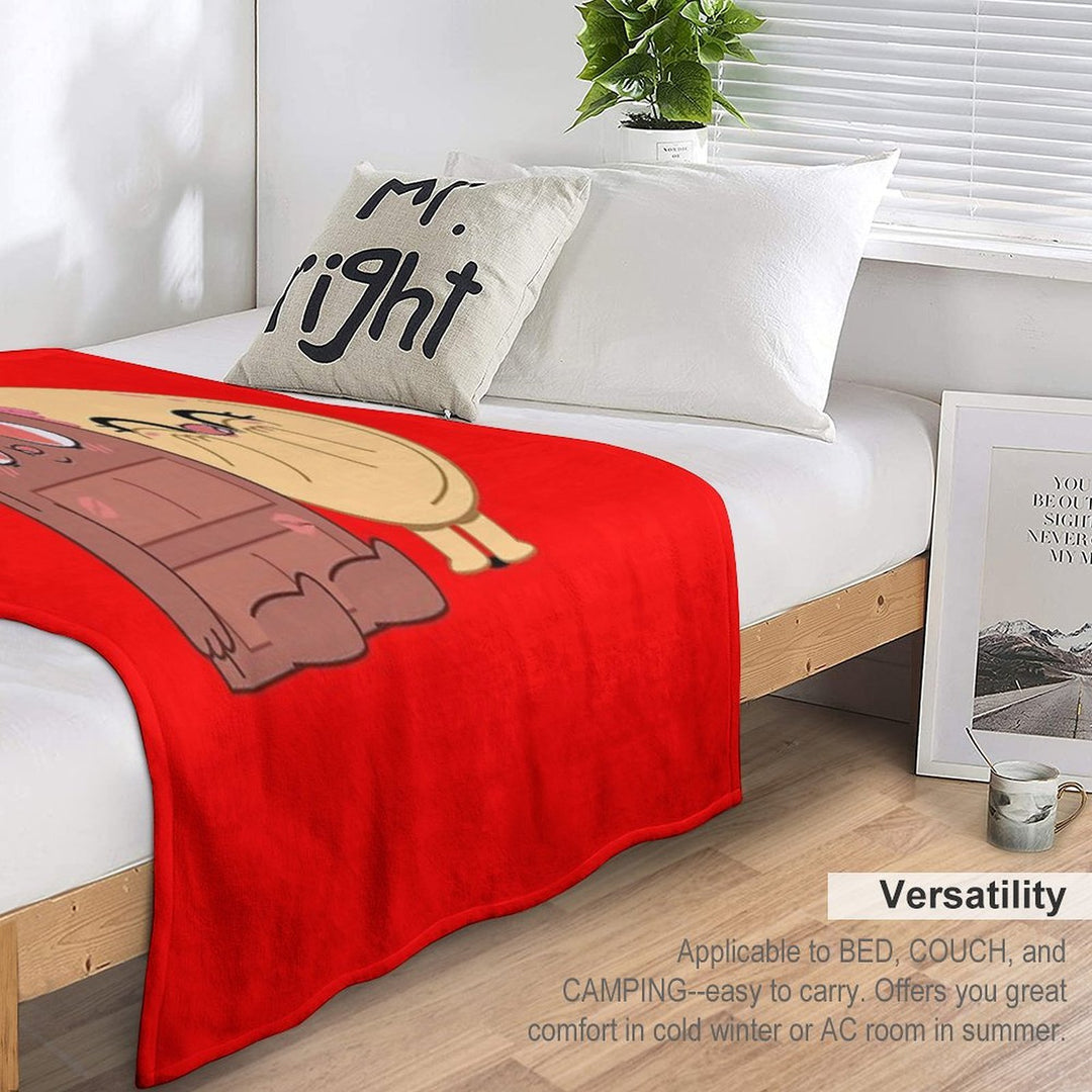 Choco And Pancake Couples Love Wrinkle-free Throw Blanket