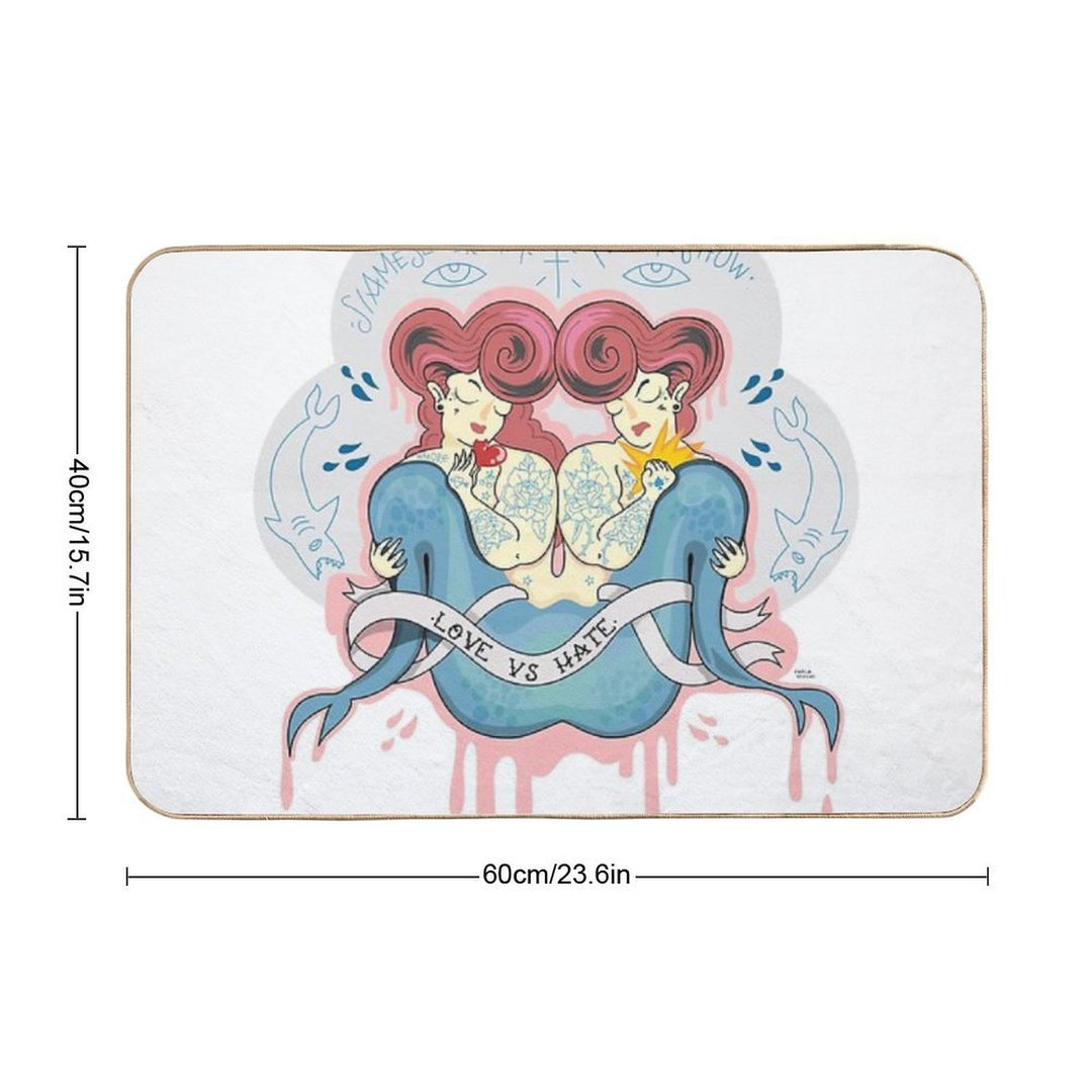 Siamese Dream  Fade-Resistant Bath Mat
