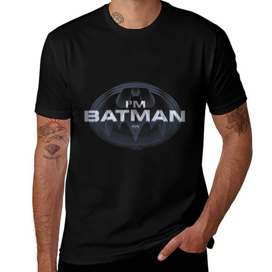 The Flash Im Batman Vintage Michael Keaton Bat Symbol  Trendy Pattern T-Shirt