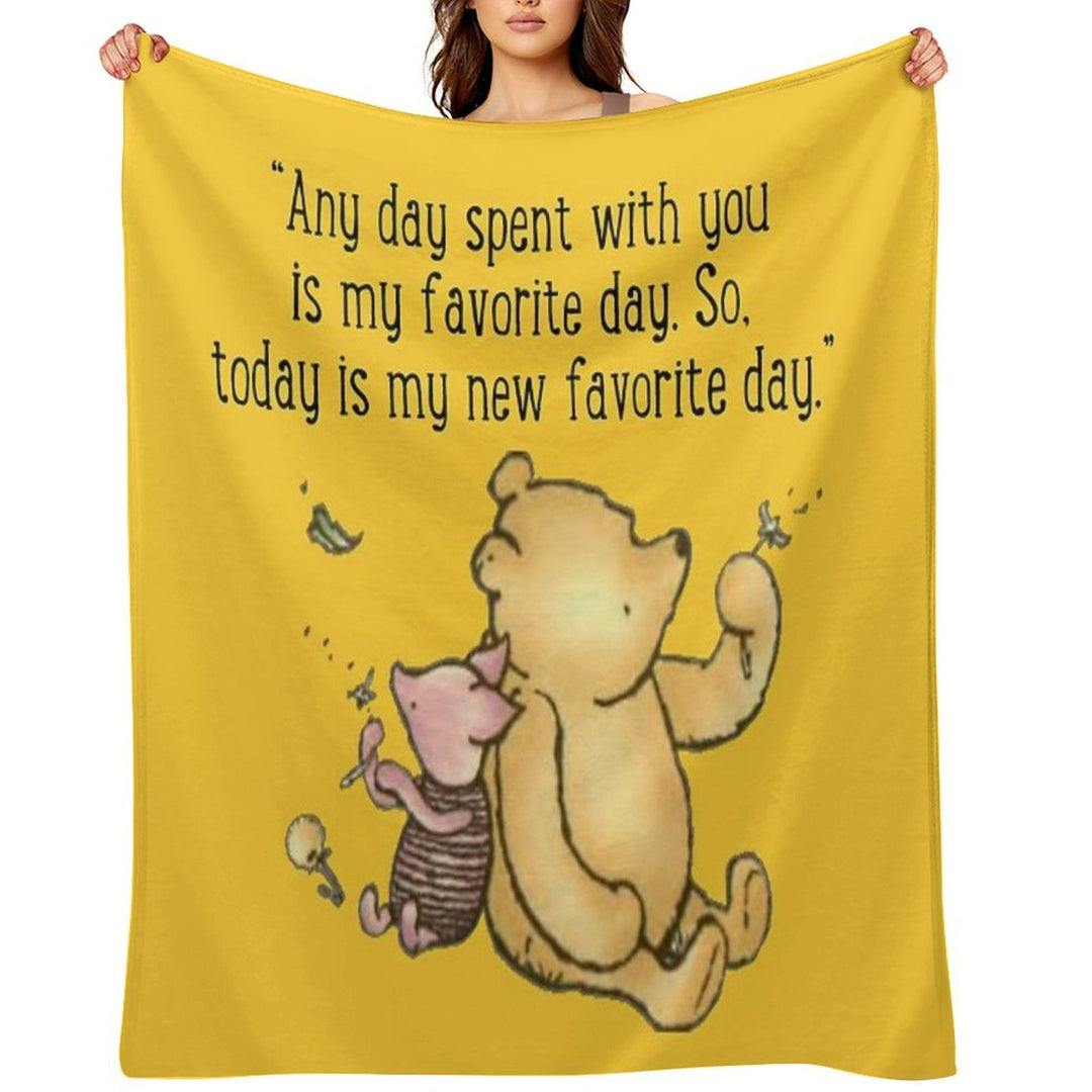 Winnie The Pooh Quote Gift-ready Throw Blanket