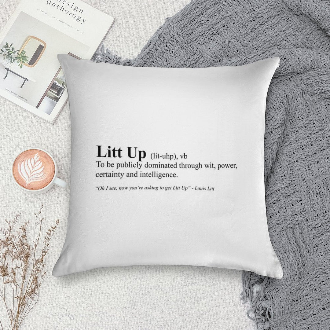 Suits - Louis Litt Litt Up Soft Bedroom Essential Throw Pillow