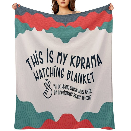 This Is My Kdrama Watching Blanket Gift for Kdrama Fans Velvety-soft Throw Blanket