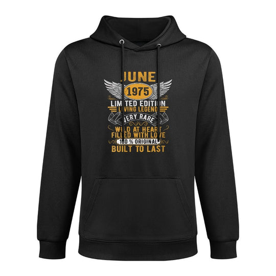 Womens Legend Born In June 1975 Vintage Birthday Pilling-Resistant Hoodie