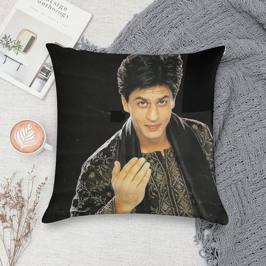 Shahrukh Khan Young Soft Skin-Friendly Throw Pillow