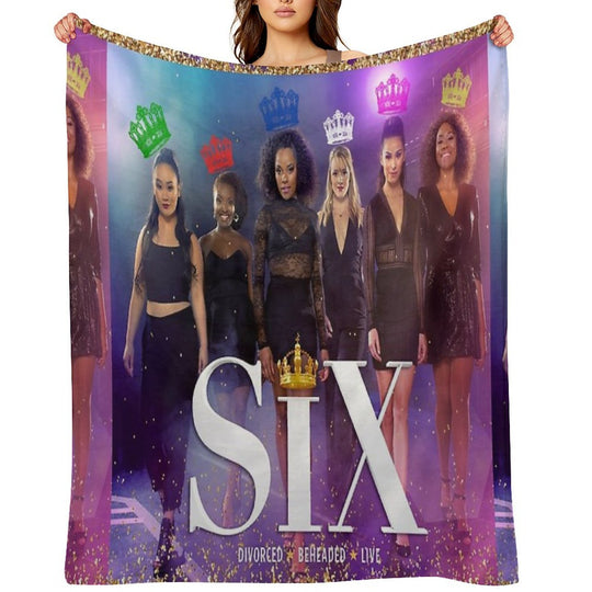 Six Broadway Cast Wrinkle-free Throw Blanket