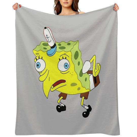 SpOngEbOb MEmE Wrinkle-free Throw Blanket