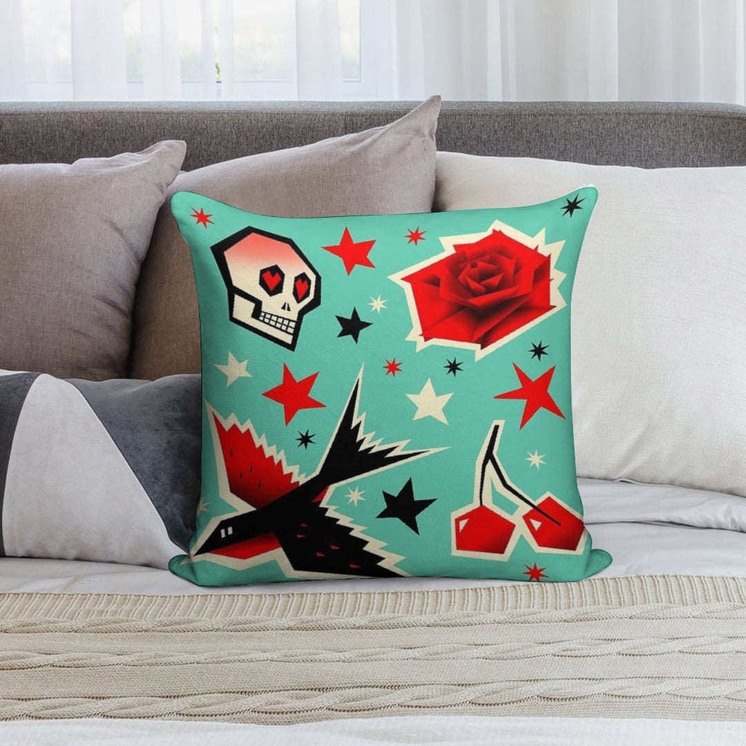 Swallow The Cherry Soft Gift Ready Throw Pillow