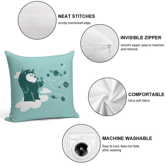 Universal Fun Soft High-Density Material Throw Pillow